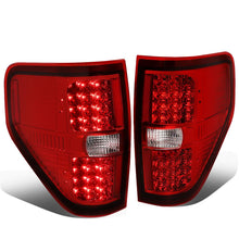 Load image into Gallery viewer, 09-14 Ford F-150 Full LED Tail Lights - Chrome/Red