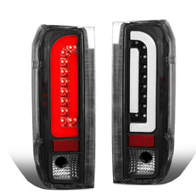 Load image into Gallery viewer, 90-97 Ford F-150/F-250/F-350/Bronco 3D LED Tail Lights Black/Clear