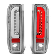 Load image into Gallery viewer, 90-97 Ford F-150/F-250/F-350/Bronco 3D LED Tail Lights Chrome/Clear