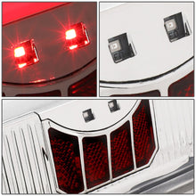 Load image into Gallery viewer, 90-97 Ford F-150/F-250/F-350/Bronco 3D LED Tail Lights Chrome/Clear