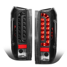 Load image into Gallery viewer, 90-97 Ford F-150/F-250/F-350/Bronco LED Tail Lights Black/Clear