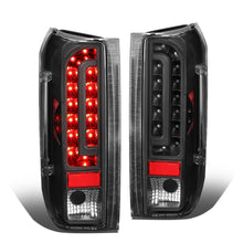 Load image into Gallery viewer, 90-97 Ford F-150/F-250/F-350/Bronco LED Tail Lights Black/Clear