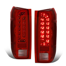 Load image into Gallery viewer, 90-97 Ford F-150/F-250/F-350/Bronco LED Tail Lights Chrome/Red