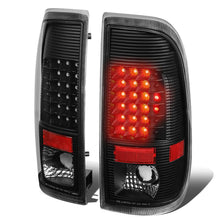 Load image into Gallery viewer, 97-07 Ford F-150 F-250 F-350 F-450 F-550 LED Tail Lights Black/Clear