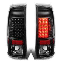 Load image into Gallery viewer, 08-16 Ford F-250/F-350/F-450/F-550 Super Duty LED Tail Lights Black/Clear