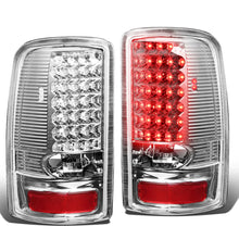 Load image into Gallery viewer, 2000-2006 Chevy Tahoe Suburban GMC Yukon LED Tail Lights Chrome