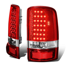 Load image into Gallery viewer, 00-06 Chevrolet Tahoe Suburban Yukon LED Tail Lights Chrome Red