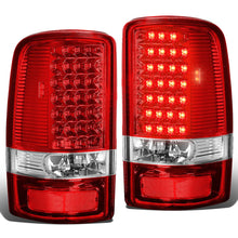 Load image into Gallery viewer, 00-06 Chevrolet Tahoe Suburban Yukon LED Tail Lights Chrome Red