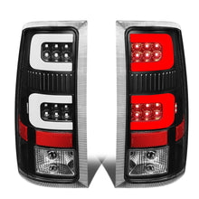 Load image into Gallery viewer, 07-14 GMC Sierra 3D LED Tail Lights Black Clear