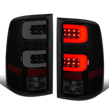 Load image into Gallery viewer, 07-14 GMC Sierra 3D LED Tail Lights - Black Smoke