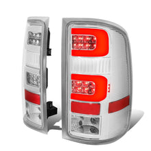 Load image into Gallery viewer, 07-14 GMC Sierra 1500/2500HD/3500HD 3D LED Tail Lights Chrome/Clear