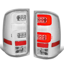 Load image into Gallery viewer, 07-14 GMC Sierra 1500/2500HD/3500HD 3D LED Tail Lights Chrome/Clear