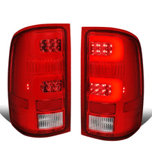 Load image into Gallery viewer, 07-14 GMC Sierra 3D LED Tail Lights Chrome Red