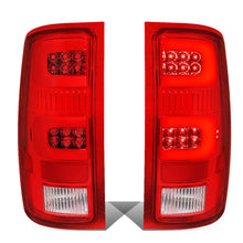 Load image into Gallery viewer, 07-14 GMC Sierra 3D LED Tail Lights Chrome Red