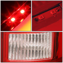 Load image into Gallery viewer, 07-14 GMC Sierra 3D LED Tail Lights Chrome Red