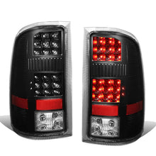 Load image into Gallery viewer, 07-14 GMC Sierra LED Tail Lights Black Clear