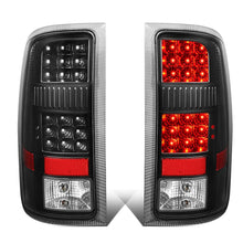 Load image into Gallery viewer, 07-14 GMC Sierra LED Tail Lights Black Clear