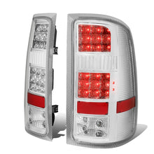 Load image into Gallery viewer, 2007-2014 GMC Sierra LED Tail Lights - Chrome/Clear
