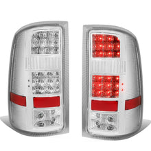 Load image into Gallery viewer, 2007-2014 GMC Sierra LED Tail Lights - Chrome/Clear
