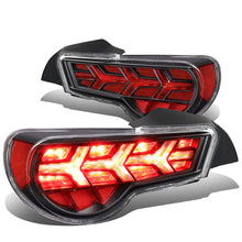 Load image into Gallery viewer, 13-17 Subaru BRZ Black Housing Clear Lens Red Signal Tail Lights
