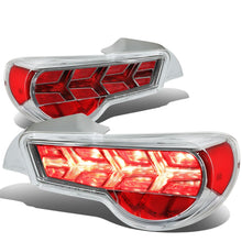 Load image into Gallery viewer, 13-17 Subaru BRZ Chrome Housing Clear Lens Tail Lights