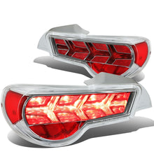 Load image into Gallery viewer, 13-17 Subaru BRZ Chrome Housing Clear Lens Tail Lights