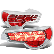 Load image into Gallery viewer, 13-17 Subaru BRZ Chrome Housing Clear Lens Tail Lights