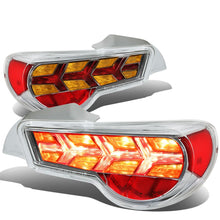 Load image into Gallery viewer, 13-17 Subaru BRZ / Scion FRS Tail Lights - Chrome Clear Amber