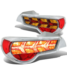 Load image into Gallery viewer, 13-17 Subaru BRZ / Scion FRS Tail Lights - Chrome Clear Amber