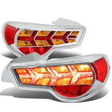 Load image into Gallery viewer, 13-17 Subaru BRZ / Scion FRS Tail Lights - Chrome Clear Amber