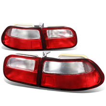 Load image into Gallery viewer, 92-95 Honda Civic 2/3-Door Red Clear Tail Lights