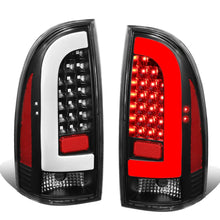 Load image into Gallery viewer, 2005-2015 Toyota Tacoma L-Bar Style 3D LED Tail Lights - Black/Clear
