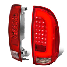 Load image into Gallery viewer, 2005-2015 Toyota Tacoma L-Bar Style 3D LED Tail Lights Chrome/Red