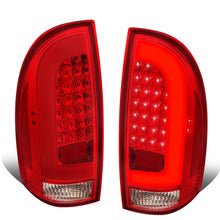 Load image into Gallery viewer, 2005-2015 Toyota Tacoma L-Bar Style 3D LED Tail Lights Chrome/Red