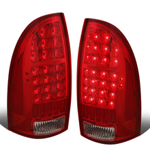 Load image into Gallery viewer, 2005-2015 Toyota Tacoma LED Tail Lights - Chrome Red