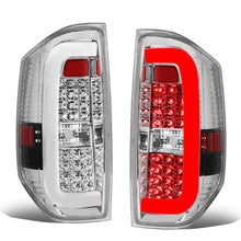 Load image into Gallery viewer, 14-18 Toyota Tundra Tube Bar Style 3D LED Tail Lights - Chrome/Clear
