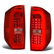Load image into Gallery viewer, 14-18 Toyota Tundra Tube Bar Style 3D LED Tail Lights Chrome/Red