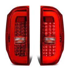 Load image into Gallery viewer, 14-18 Toyota Tundra Tube Bar Style 3D LED Tail Lights Chrome/Red