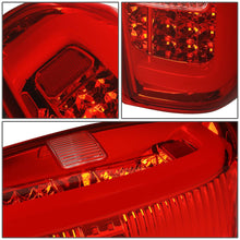 Load image into Gallery viewer, 14-18 Toyota Tundra Tube Bar Style 3D LED Tail Lights Chrome/Red