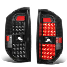 Load image into Gallery viewer, 14-18 Toyota Tundra Full LED Tail Lights Black/Clear