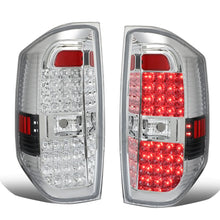 Load image into Gallery viewer, 2014-2018 Toyota Tundra Full LED Tail Lights - Chrome/Clear