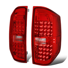 Load image into Gallery viewer, 2014-2018 Toyota Tundra Full LED Tail Lights - Chrome/Red