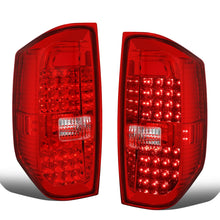 Load image into Gallery viewer, 2014-2018 Toyota Tundra Full LED Tail Lights - Chrome/Red