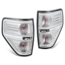 Load image into Gallery viewer, 09-14 Ford F-150 Chrome Clear Lens Tail Lights with Red Bulb