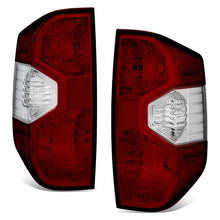 Load image into Gallery viewer, 14-21 Toyota Tundra Dark Red Clear Lens Tail Light Set