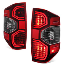 Load image into Gallery viewer, 14-21 Toyota Tundra LED Tube Tail Lights Black Housing Red Lens