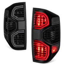 Load image into Gallery viewer, 2014-2021 Toyota Tundra LED Tube Tail Lights - Black/Smoked Red