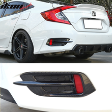 Load image into Gallery viewer, 2016-2021 Honda Civic Sedan 10th Gen Print Rear Fog Lights Cover CF