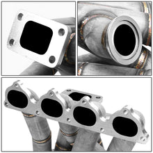 Load image into Gallery viewer, Honda B-Series Top-Mount Turbo Manifold T3 Flange Stainless Steel