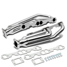 Load image into Gallery viewer, Chevrolet SBC Twin Turbo Manifold T3 Flange Top Mount Stainless Steel